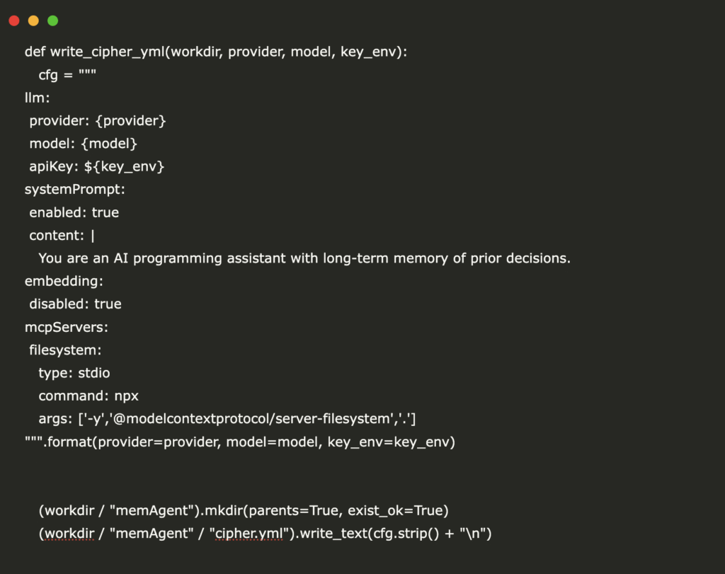 Building a Secure and Memory-Enabled Cipher Workflow for AI Agents with Dynamic LLM Selection and API Integration