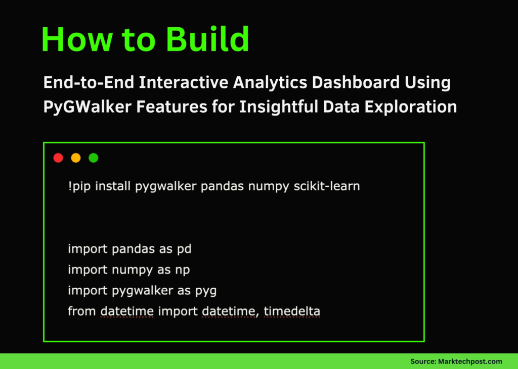 How to Build an End-to-End Interactive Analytics Dashboard Using PyGWalker Features for Insightful Data Exploration