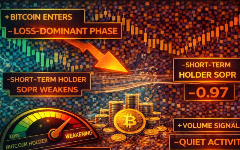 Bitcoin Enters Loss-Dominant Phase: Short-Term Holder SOPR Weakens
