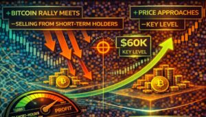 Bitcoin Rally Meets Selling From Short-Term Holders: Price Approaches Key Level