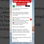 $INK Airdrop Mining Ends, Allocation & Tokenomics is Live #shorts