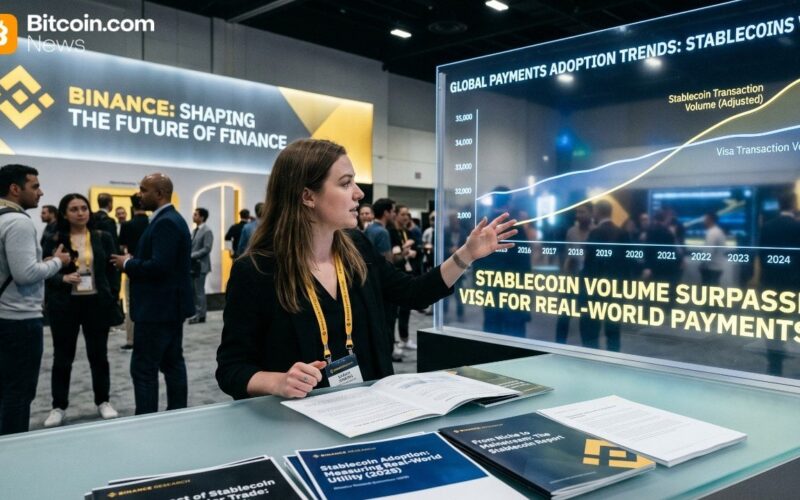 Stablecoins Move Toward Mainstream Payments as Binance Cites Visa-Beating Volume