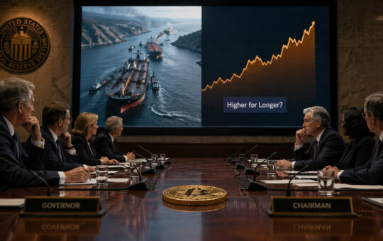 The global oil shock has the Fed cornered just days before its next meeting — what that means for Bitcoin