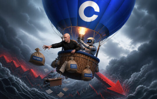 Coinbase cuts 14% of staff as Armstrong ties cost reset to AI and market volatility