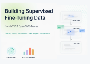 Building Supervised Fine-Tuning Data from NVIDIA Open-SWE-Traces: Trajectory Parsing, Patch Analysis, Token Budgets, and Tool-Use Metrics