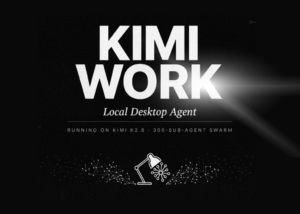 Moonshot AI Launches Kimi Work, a Local Desktop Agent Reportedly Running on Kimi K2.6 With a 300-Sub-Agent Agent Swarm