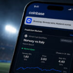 Coinbase app displaying a false World Cup alert that exposed the proof gap in prediction marketsCoinbase app displaying a false World Cup alert that exposed the proof gap in prediction markets
