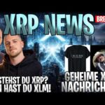 💥XRP NEWS – Geheime XRP Nachricht?! 👀 Verstehst du XRP, dann hältst du XLM! Deutsch
