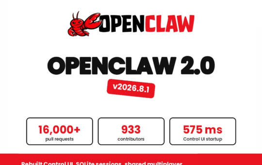 OpenClaw Releases OpenClaw 2.0: Guided Model Setup, 575 ms Control UI Startup, and One Trust Boundary Per Gateway