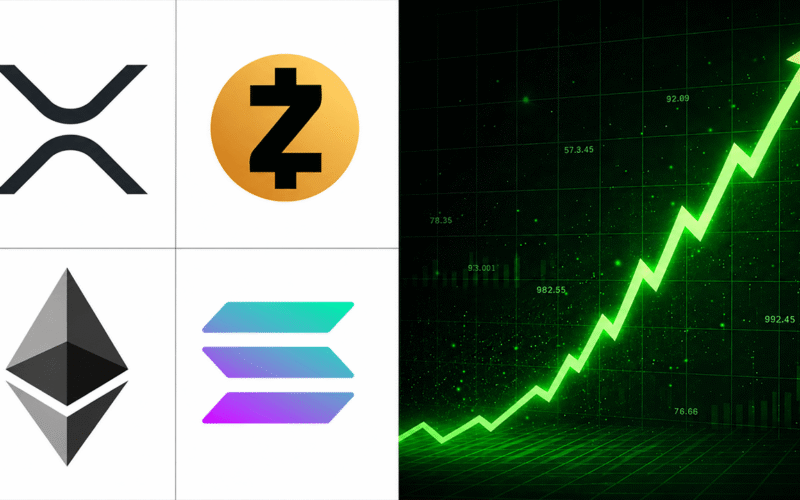 ZEC, SOL, and XRP Rally as Ethereum Breaches $2,000